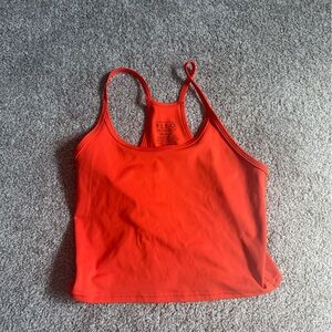 Fleo Bright Red/Orange Switch Up tank Top